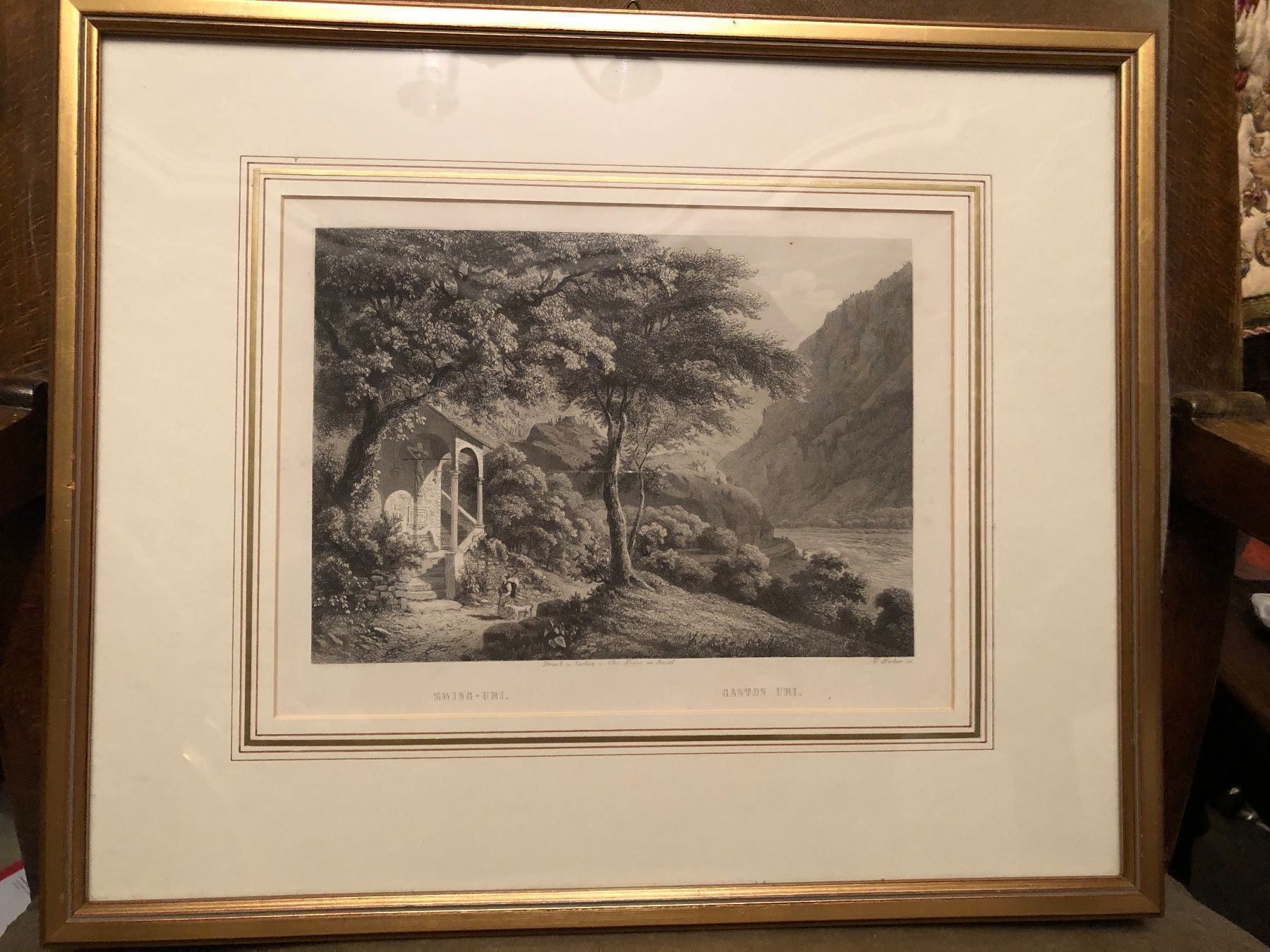Incisioni: Original STAHLSTICH von C.HUBER um 1860. – Usato da Wald ZH venduto da mlnt 2
