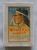 Antikes Quartett Karl May Winnetou Indianer Amerika etc rar