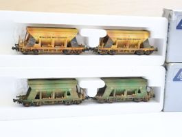 Lima MiniTrain 4 x SBB Kieswagen - Spur N Set Rarität