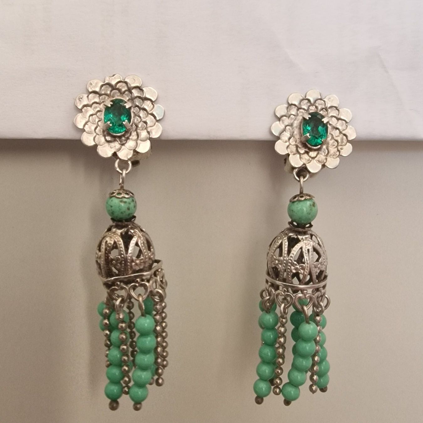 Ohrringe & -stecker: Wunderschöne antike filigrane Ohrringe im Art Deco Stil – Gebraucht aus Birr von sen_8djr 2