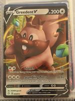 Pokémon Karte Greedent V 053/072 guter Zustand