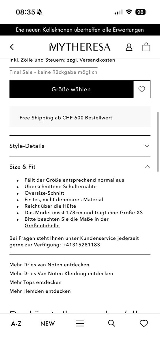 Chemisiers: Dries van noten casio Hemd size small – D'occasion à Zürich par ritzo1 8