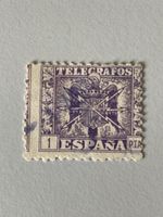 Spanien 1900, 1 PTA, Telegraph Stamp