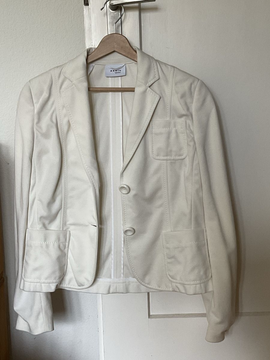Giacche: 2Akris Punto White Blazer Jacket - Perfect for Spring/Summer – Usato da St. Gallen venduto da accessoriella 4