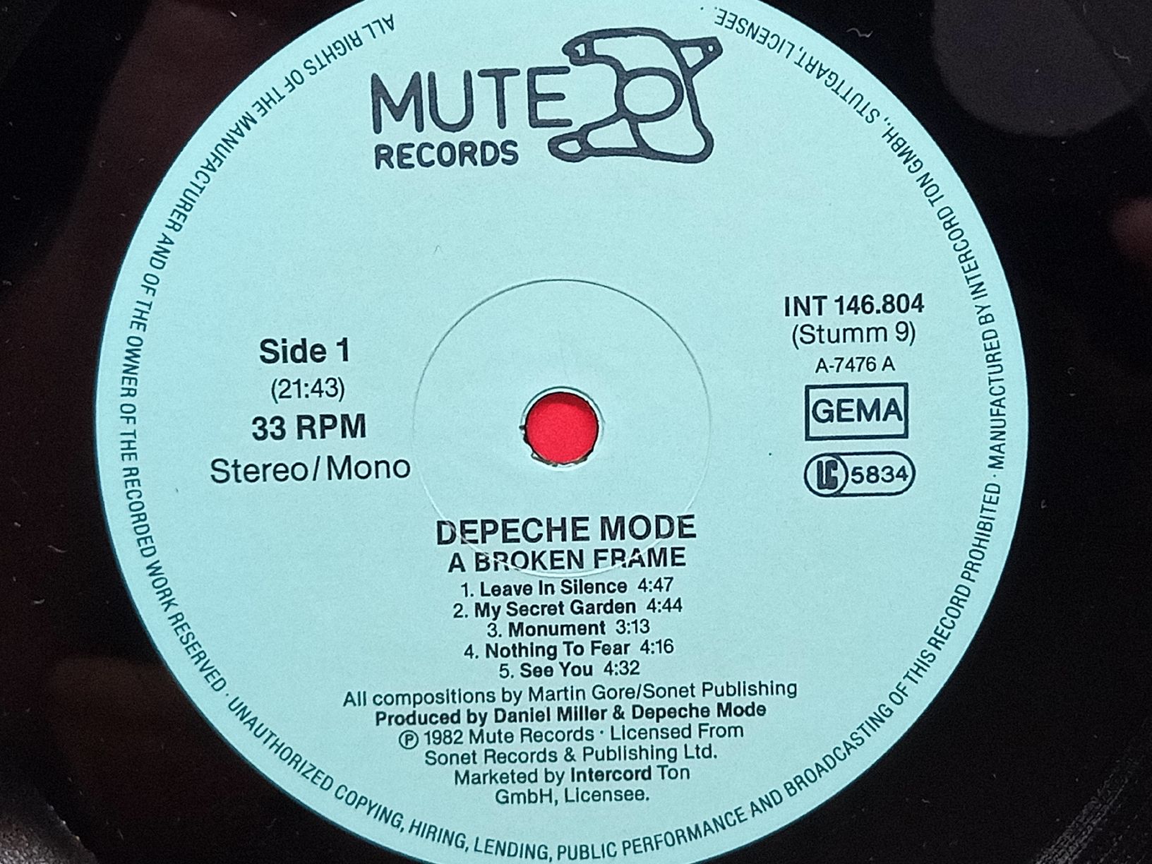 Dischi in vinile: Depeche Mode -" A Broken Frame - Vinyl LP 1982  – Usato da basel venduto da markusb07 4