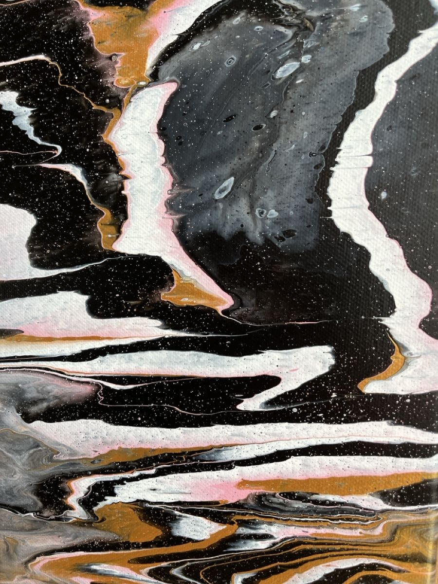 Dipinti: Abstraktes Acryl-Gemälde "Sternenstaub" – Nuovo (secondo la descrizione) da Hochdorf venduto da Jasminurschel 1