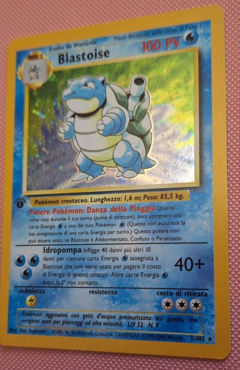 Pokémon Carte collezionabili: Pokémon Blastoise Holo 1st Edition Italian Base Set WOTC – Nuovo (secondo la descrizione) da Magadino venduto da LolleCB 2