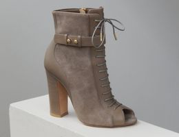 Orig. ELIE SAAB open-toe Ankleboots Gr. 35, NP 2'000.--