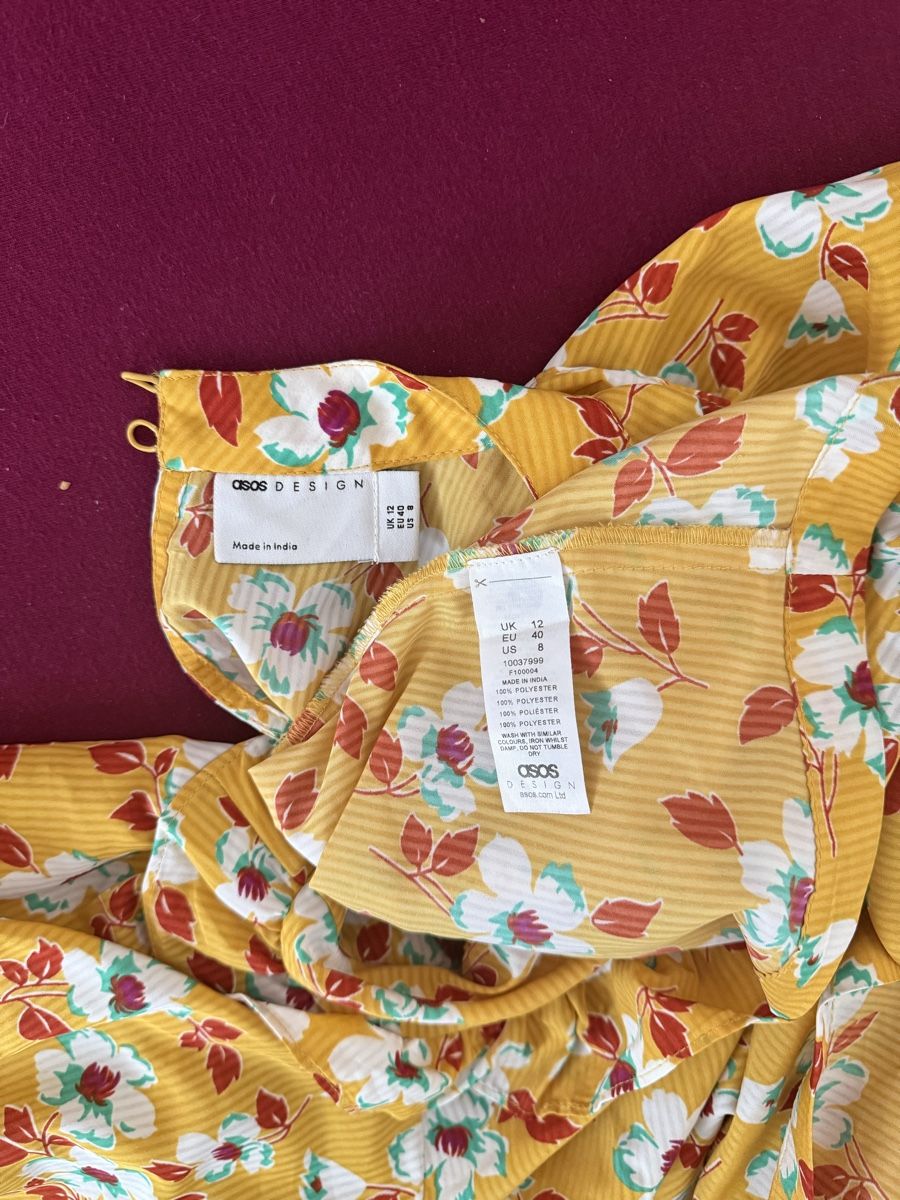 Vestiti: Robe fleurie jaune ASOS – Nuovo (secondo la descrizione) da Le Locle venduto da tchanatakoua 9