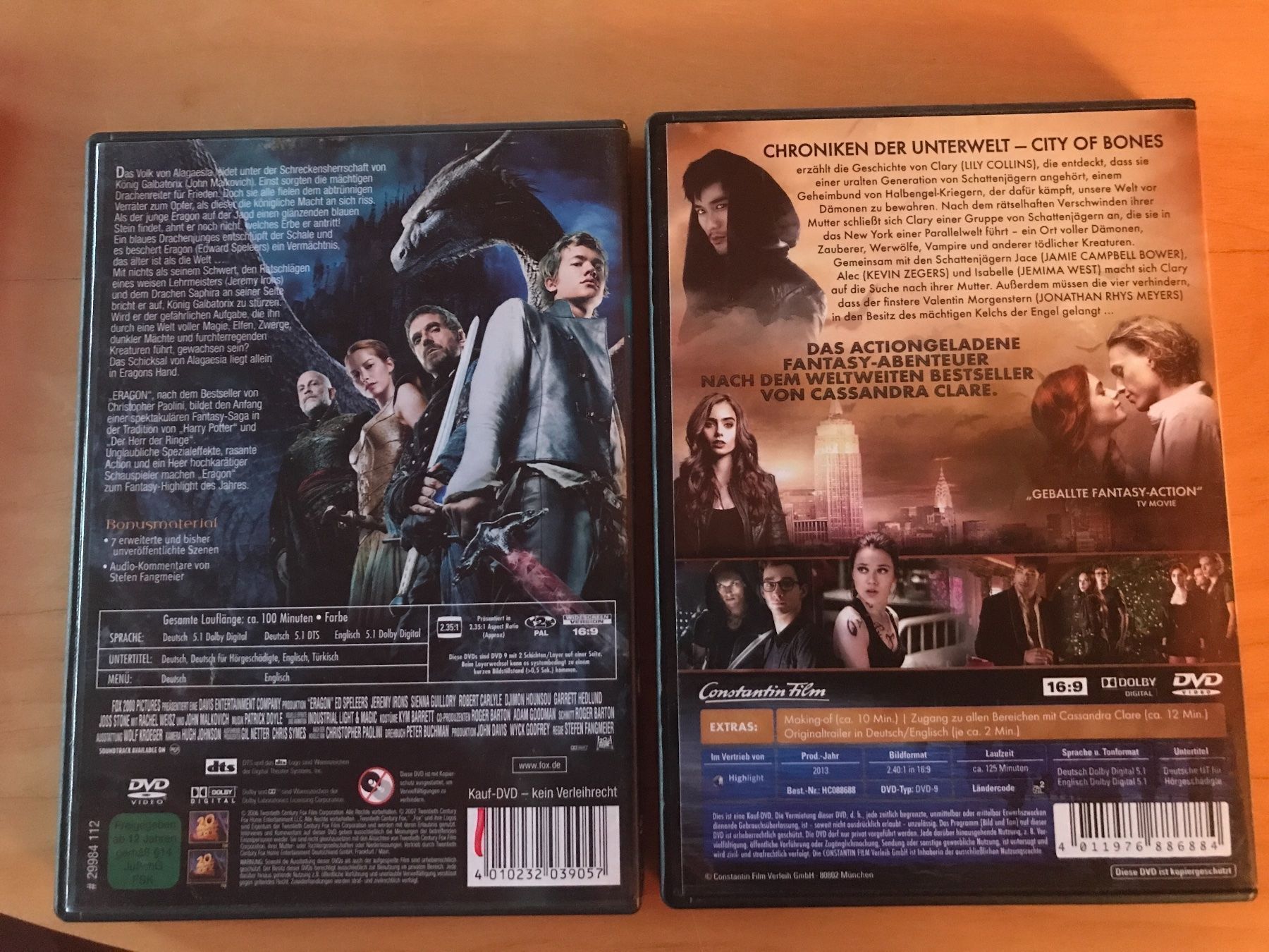 Tutti i DVDs: Eragon, Chroniken der Unterwelt – Usato da Schliern b. Köniz venduto da Corinu59 1