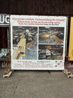 Eisengestell geschweisst Plakatwerbung, H/B/ T 292/324/88 cm