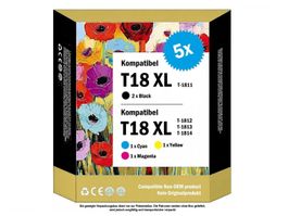 T-1811–T1811 XL T18/ kompat. Drucker-Patronen Epson (1x5)