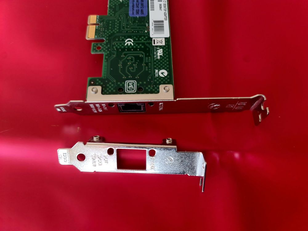 2x Intel Gigabit CT PCIe Netzwerkkarten 82574L - Full & Low (Gebraucht ...