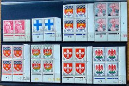 FRANCE coins datés neufs ** 1948-59