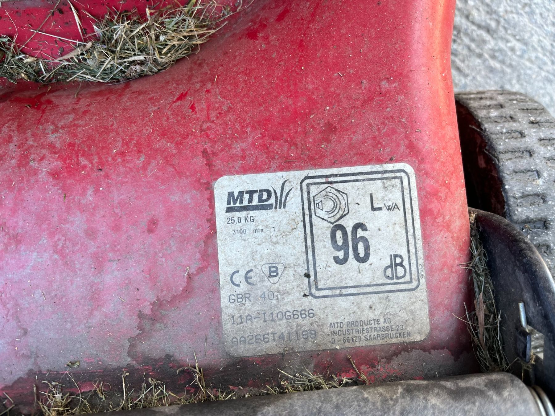 Mtd Rasenmäher: MTD GBR 40 – Defekt aus Maseltrangen von regaboga 1