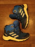 Adidas Terrex Wanderschuhe blau gelb Grösse 30 Gore-Tex