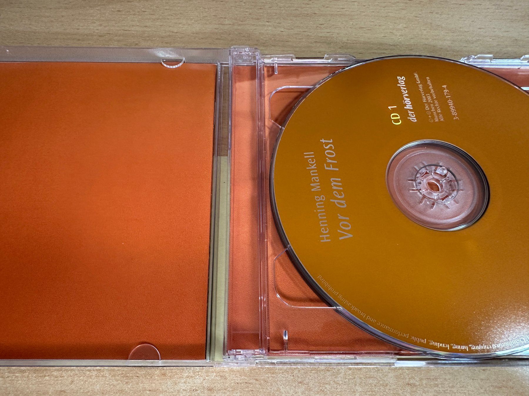 Audiolibri: P1 Henning Mankell -  Vor dem Frost - 2 CD – Usato da Rikon im Tösstal venduto da Alpenmutz 2