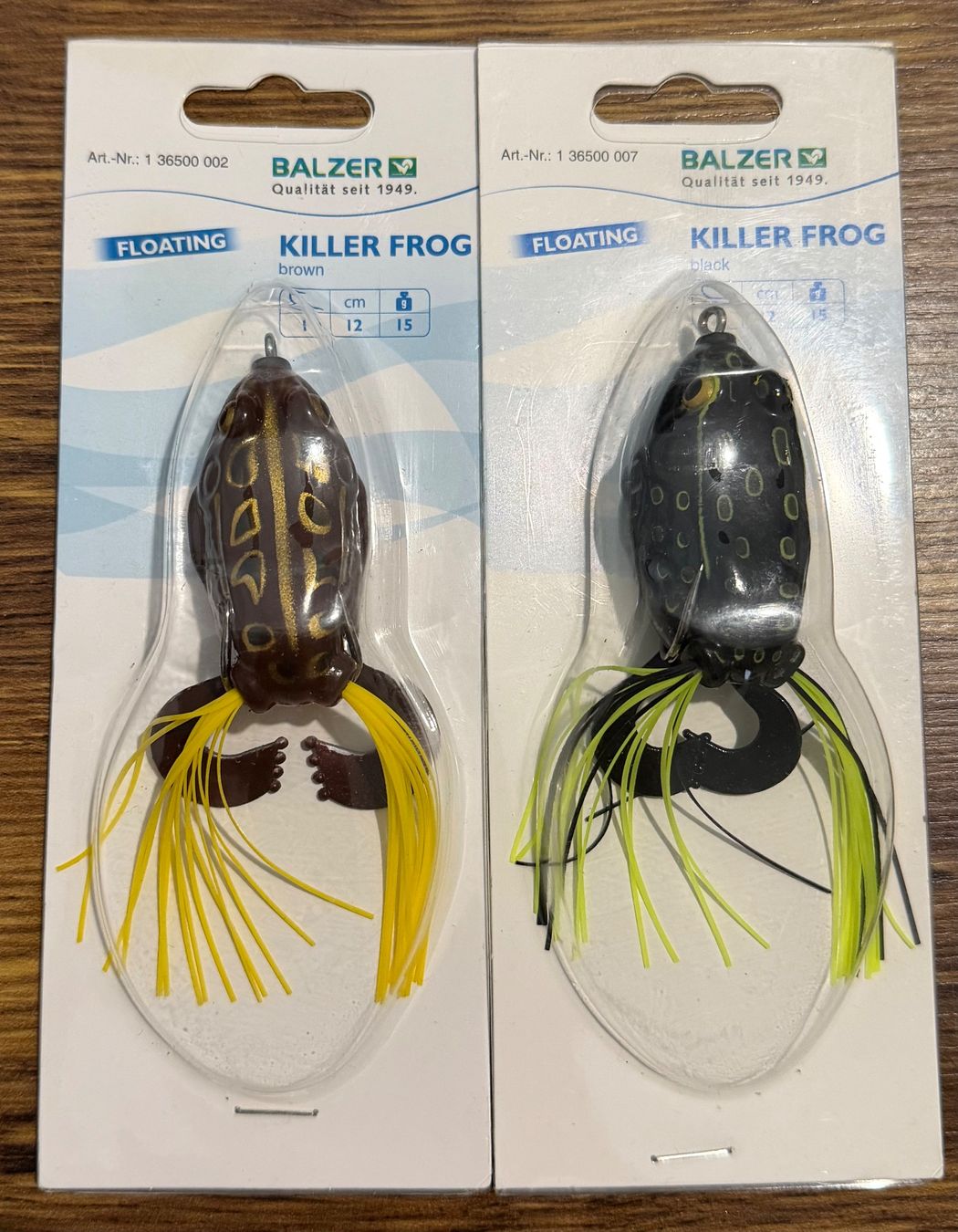 Balzer Esche: BALZER Shirasu Killer Frog 12cm 15g - 2er Set – Nuovo e nell'imballaggio originale da Widnau venduto da Fishingtackle_Oggy