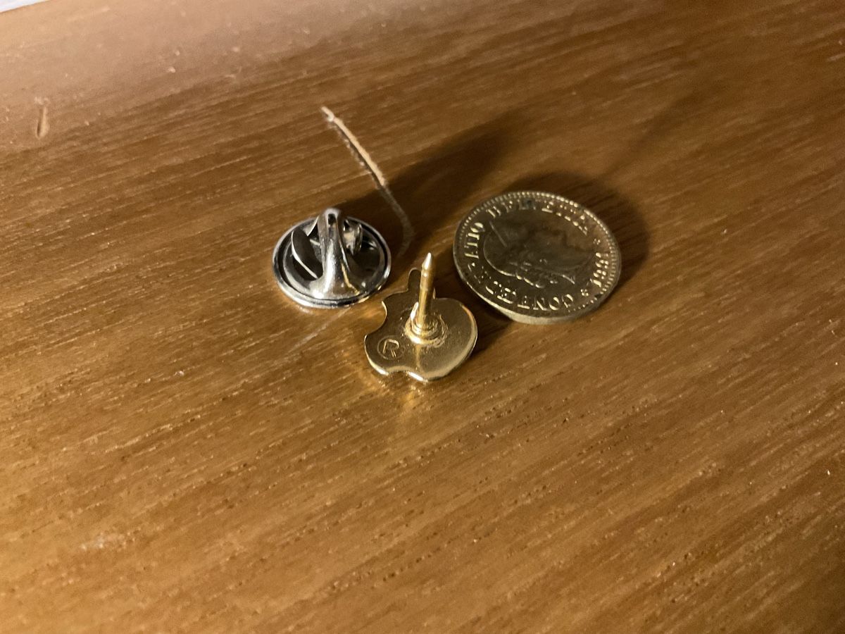 Spille & Fermagli: Vintage 1983 Macintosh Apple pins – Usato da Sion venduto da Alex3310 1