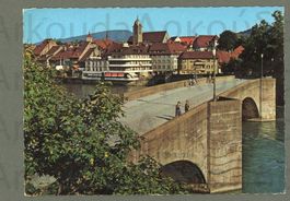 AK col Rheinfelden AG Rheinbrücke,nach Kreta zZ Junta ≈1971