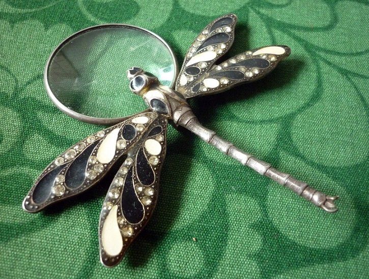 Sonstiges zu Optik: Pierre-Bex -  Art-Deco Libele mit Lupe - Anhänger Kette – Gebraucht aus Adliswil von di_hans 1