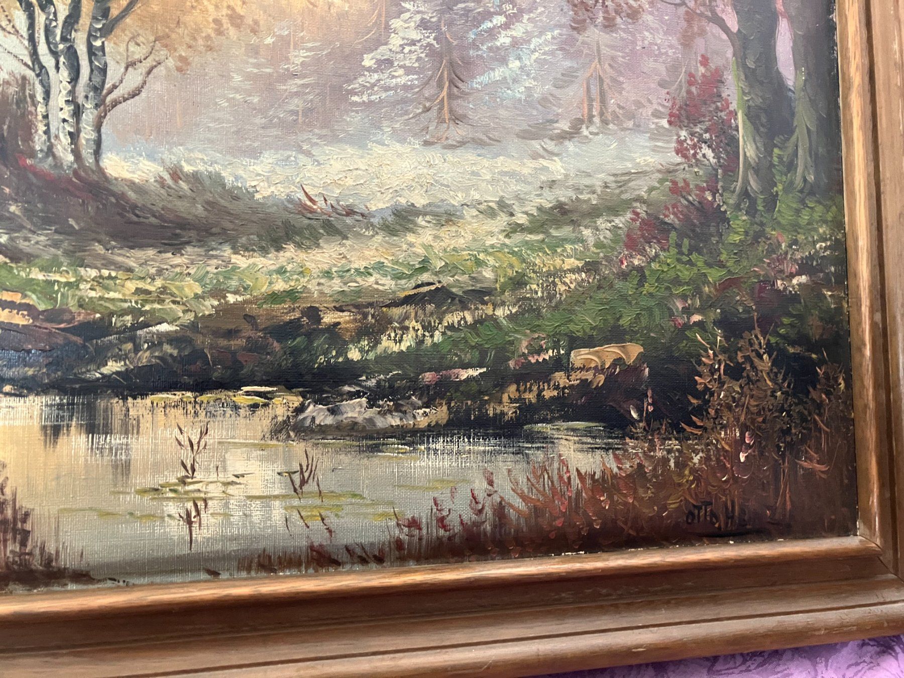 Dipinti: Landschaftsgemälde ca. 79 cm x 59 cm – Usato da ehrendingen venduto da atlan700 5