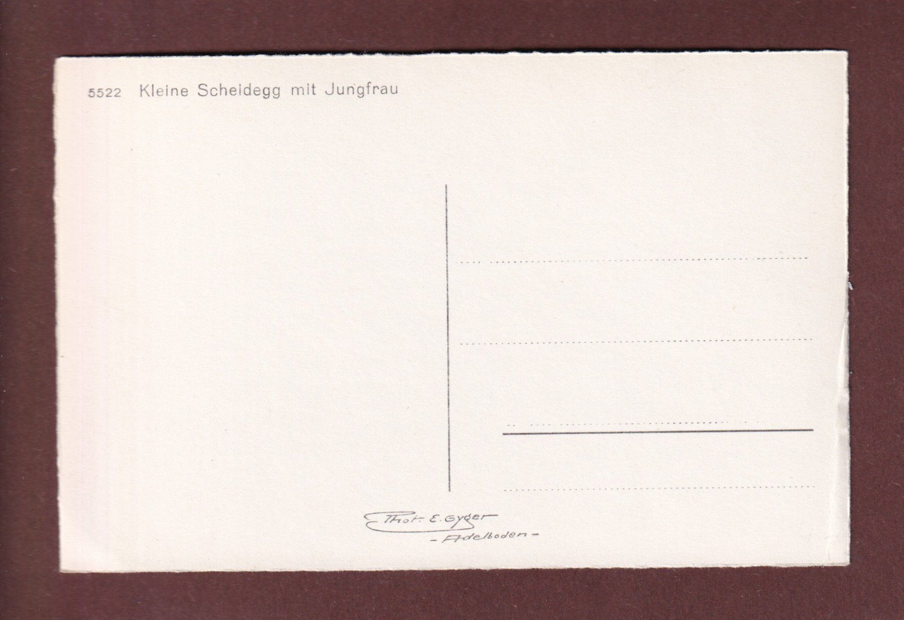 Cartoline postali: KLEINE SCHEIDEGG - Jungfrau – Usato da Pully venduto da nicecards-shop 1