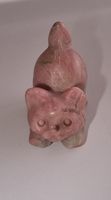 Rhodonith Katze Statue / Figur
