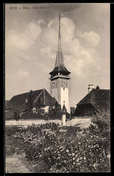 Ansichtskarten: AK Belp, Die Kirche – Gebraucht aus Berlin von bartko-reher