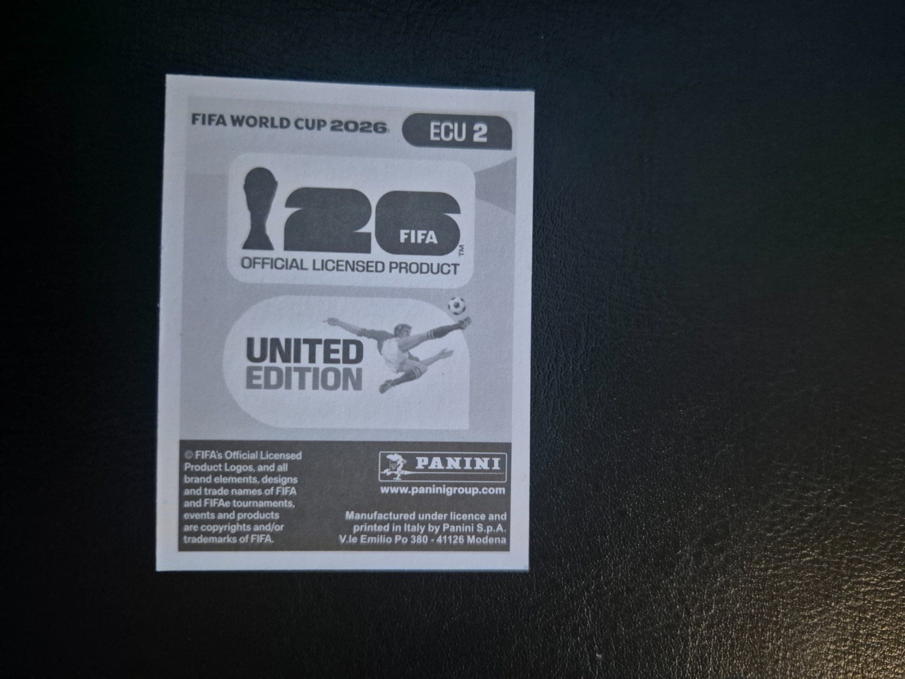 Panini Sammelbilder & Trading cards: Panini WM 26 ECU 2 – Neu (gemäss Beschreibung) aus Rorschacherberg von AJ3108 1