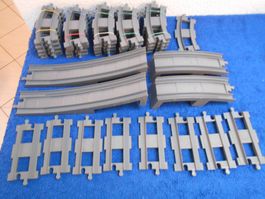 Duplo Schienen 26 Kurven + 8 Gerade in neugrau (Set  240 )