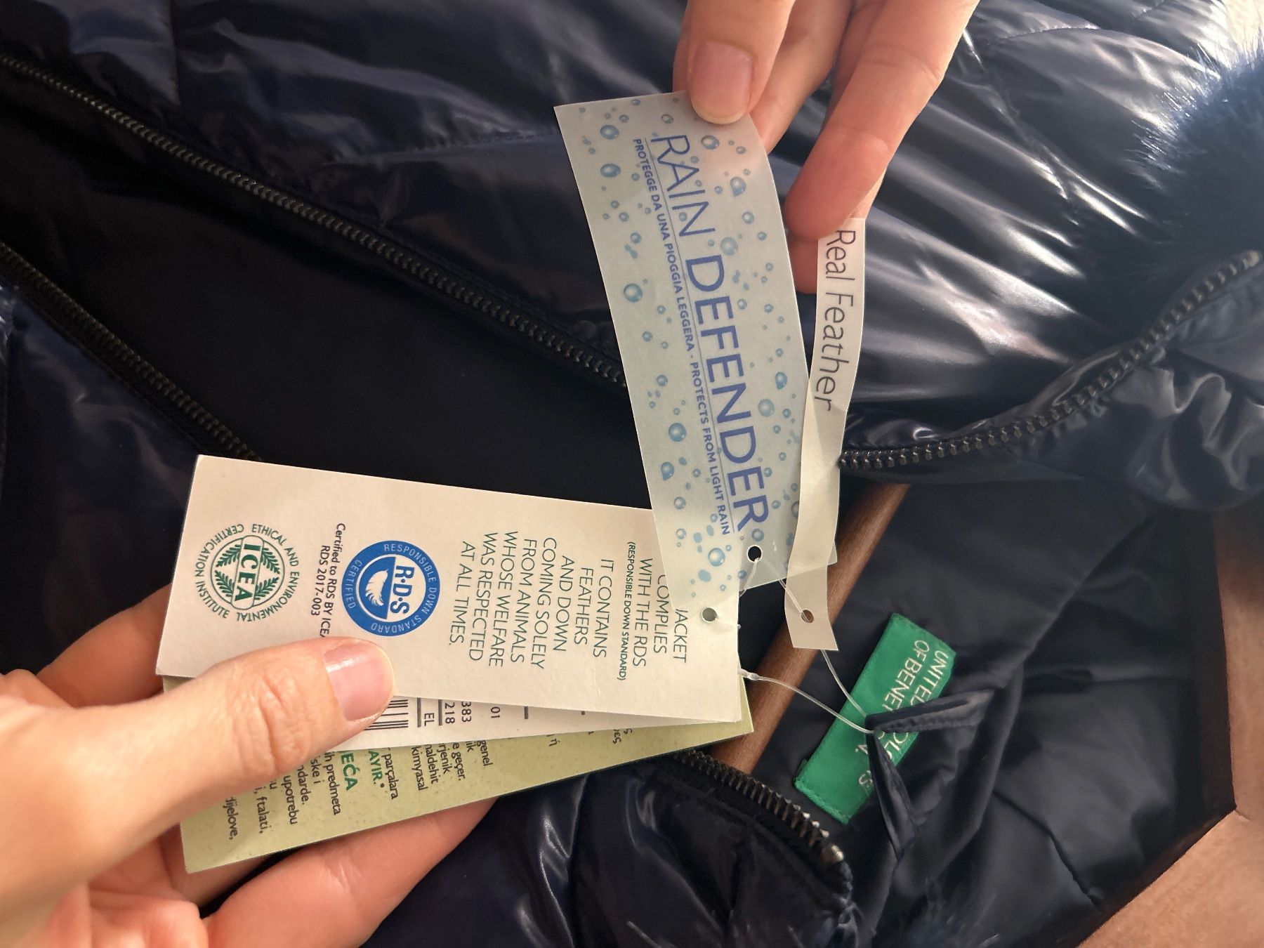 Benetton Jacken & Mäntel: Benetton Dauenjacke blau, ungebraucht – Gebraucht aus zuerich von rotezora03 3