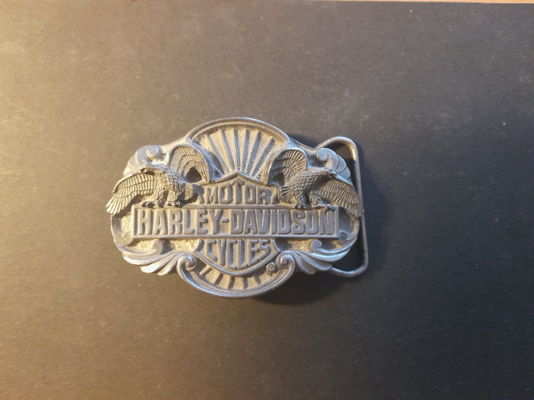 Harley-Davidson Gürtel: Boucle de ceinture Harley Davidson Roue et double aigle – Neu (gemäss Beschreibung) aus Lausanne von Polo07