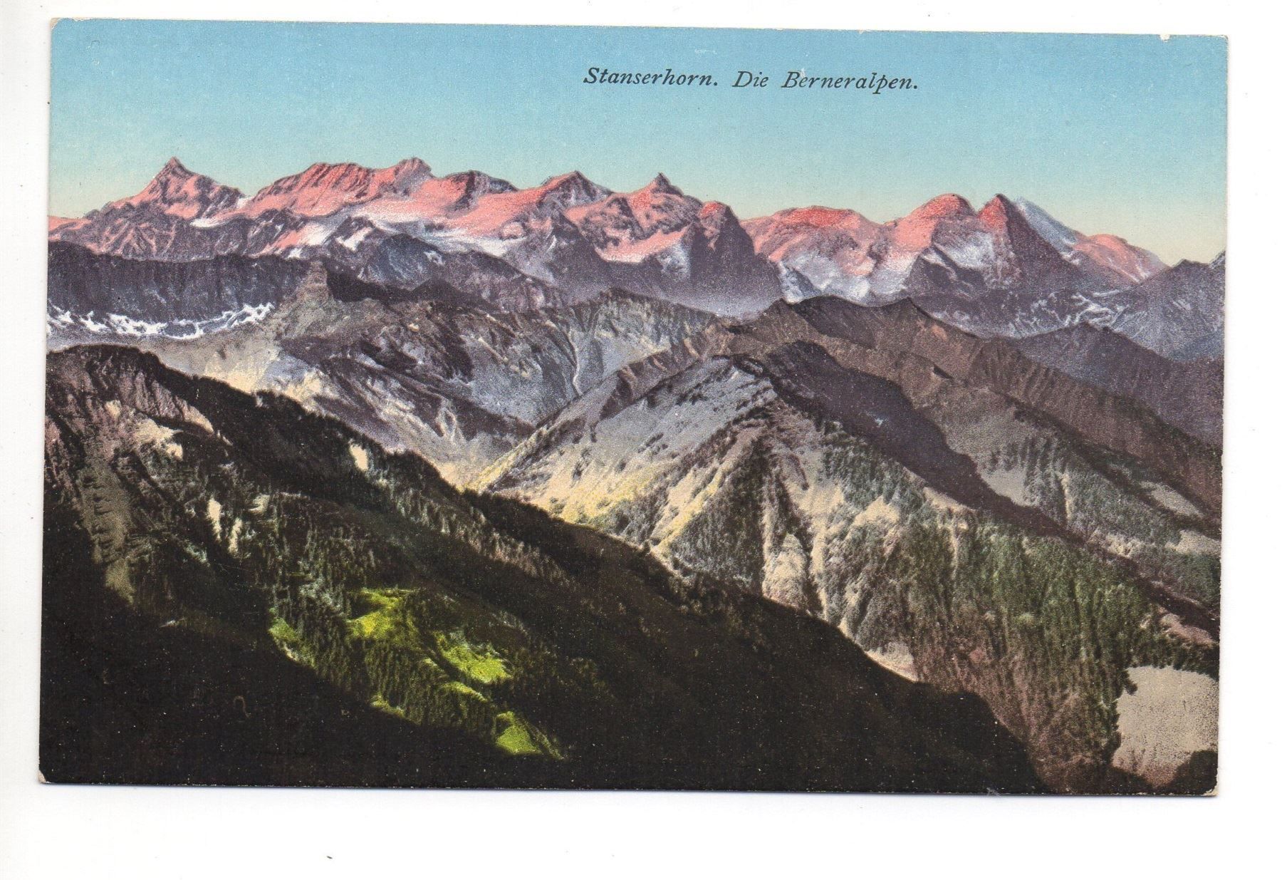 Ansichtskarten: STANSERHORN Die Berneralpen – Neu (gemäss Beschreibung) aus Jona von philajona