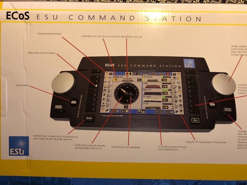 ESU ECoS 2 Zentrale Command Station 50210 - wie neu (Neu (gemäss