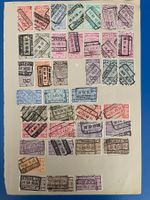 uralte Sammlung Briefmarken Belgien