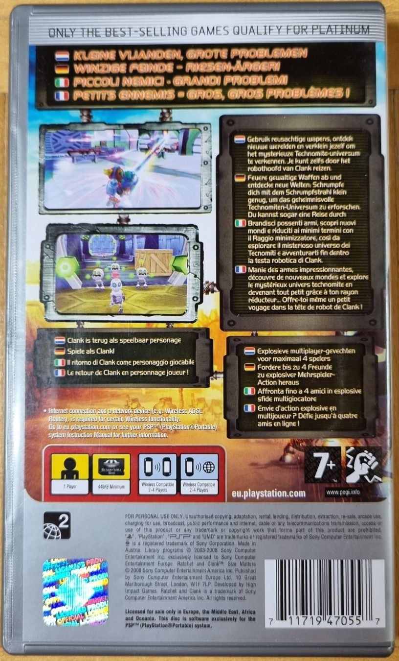 Sony Spiele: PSP : Ratchet & Clank - Size Matters – Gebraucht aus Froideville von xXSebastienXx 1