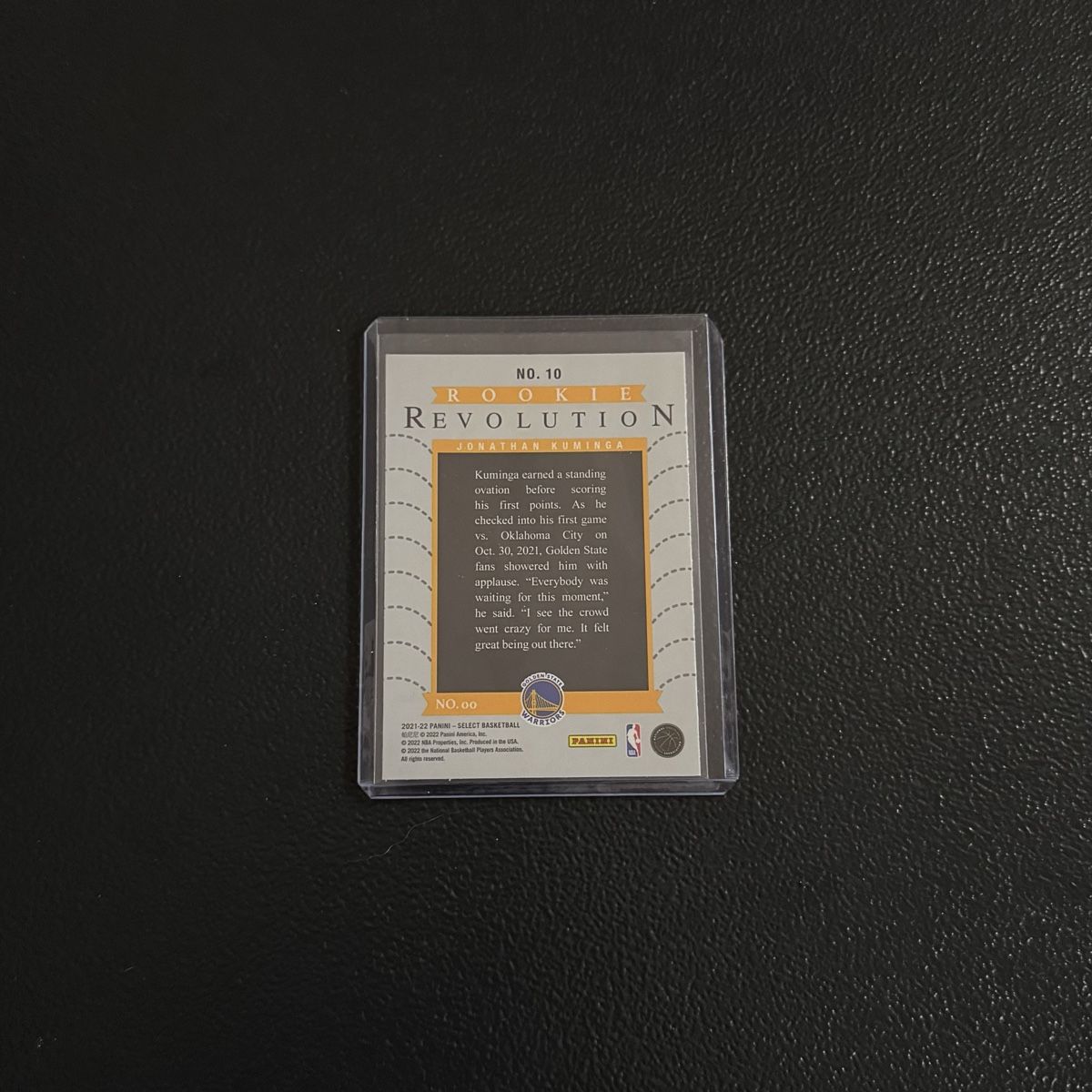 Panini Cartes à collectionner: Jonathan Kuminga Rookie Revolution Panini Select – Neuf (Voir description) à Buch am Irchel par Naemi6 1