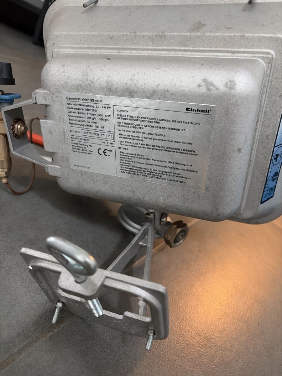 Einhell Radiateurs: Terrassenstrahler Gas Einhell – D'occasion à Knonau par jascarb 1