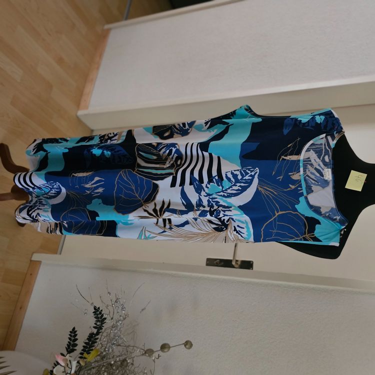 Badekleid Gedruckt Ärmellos Ausgestellt