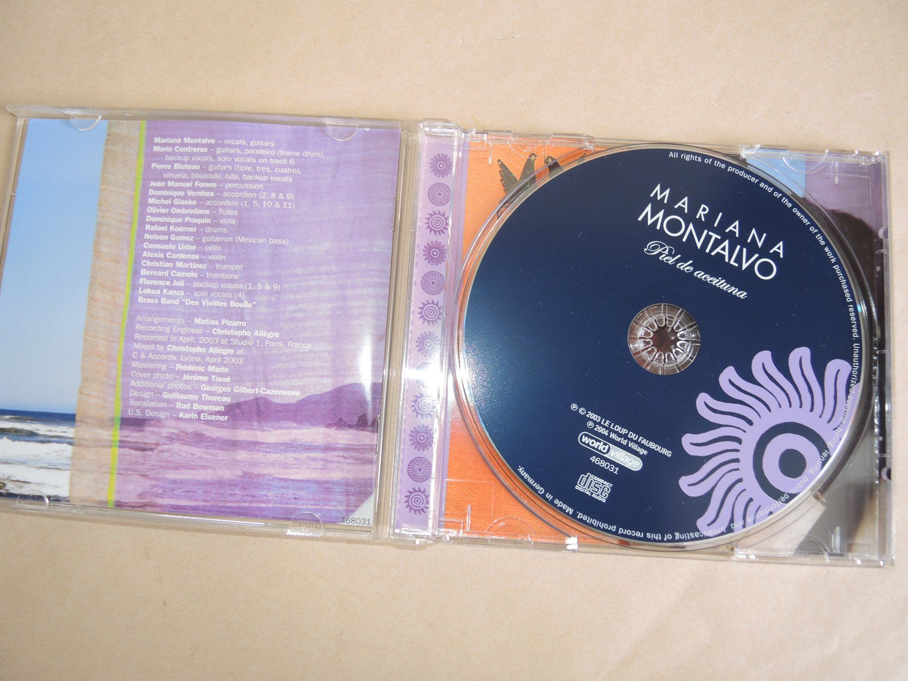 CD: Mariana Montalvo " Piel de aceituna "  CD – Usato da Rorschach venduto da maeck8 1