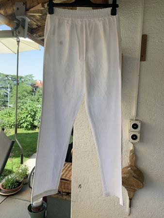 bpc Bonprix Collection Hose weiss Grösse 38 Linen Blend