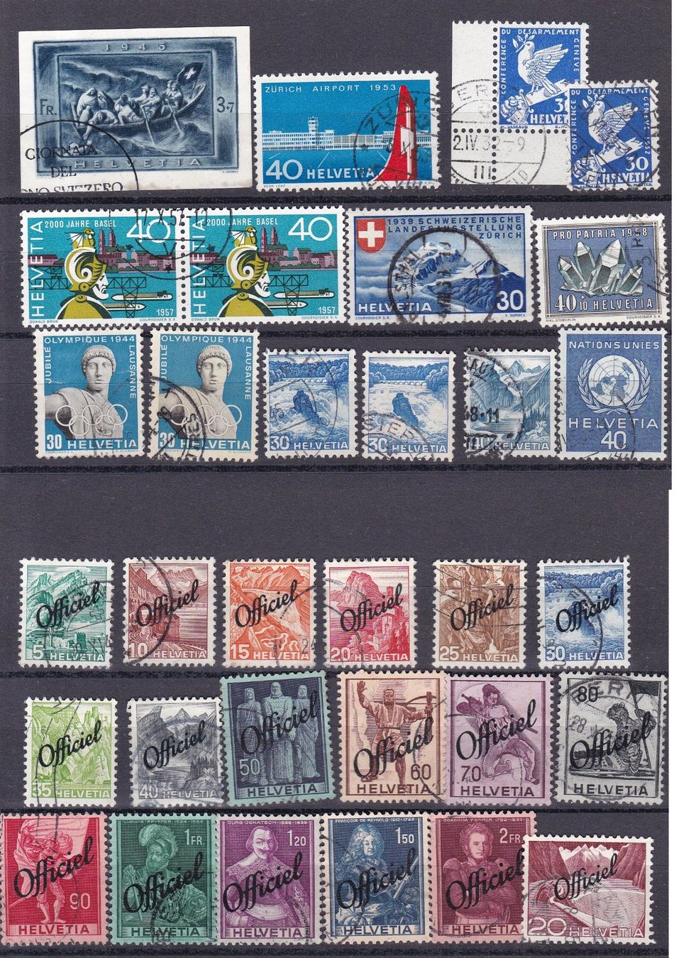 Alle Briefmarken: 12 Stk. CH Briefmarken-Steckkarten, bunt gemischt – Gebraucht aus Münchwilen AG von Nesar 4