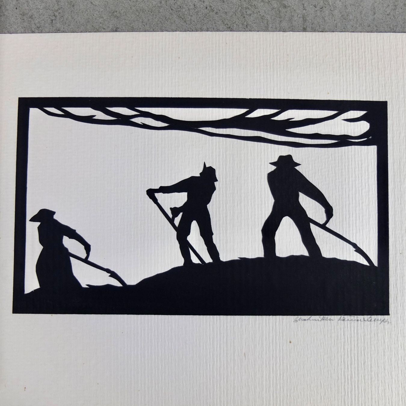 Grafiken & Lithographien: Sieben alte Scherenschnitte – Gebraucht aus Basel von Brocki-auf-dem-Wolf 3