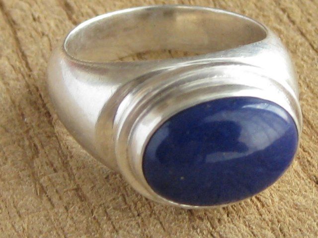 Anelli: Vintage massiv Ring Silber 925 Lapislazuli  / Gr. 58 – Usato da Ermatingen venduto da Decovin 7