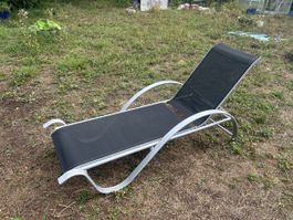 Transat de jardin noir occasion