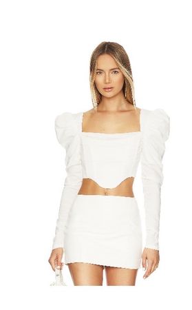 Crop top white
