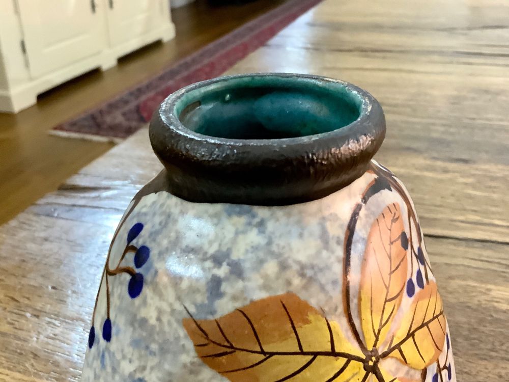 LOUIS AUGUSTO DAGE ART DECO VASE UM 1930 FRANKREICH, SIGNIER (Gebraucht ...