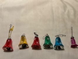 Vintage Weihnachtsbaumglöggli Set, Christbaumschmuck 🎄🌟...