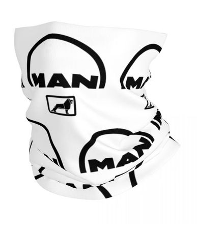 MAN Schal - Schlauchschal winddicht weiss Multifunktionstuch